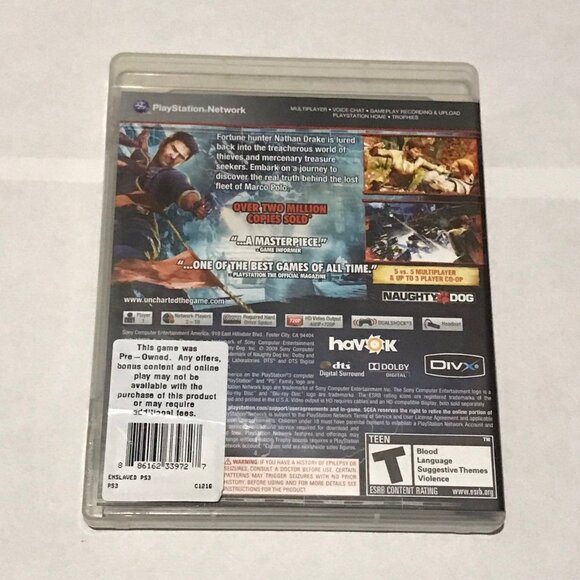 PS3 Uncharted 2: Among Thieves CIB Mint Playstation 3 - Picture 2 of 4